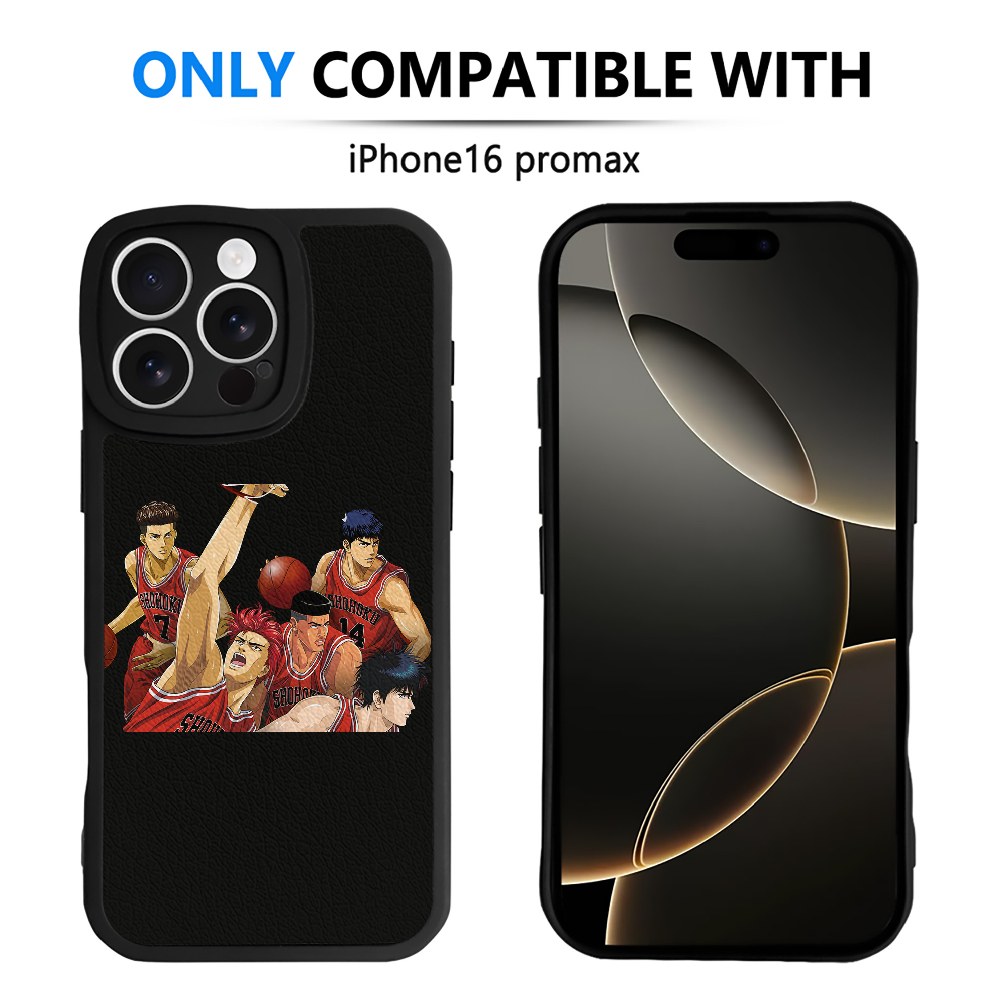 （画像用） SLAM DUNK／スラムダンク 【iPhone 16シリーズ対応】シリコンスマホケース（レザー調） 材質：シリコン
